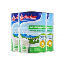 【新西兰直邮包邮】Anchor 安佳 脱脂成人奶粉罐装 900克x3罐/箱【收件人身份证必须上传】【新疆、西藏、内蒙古、青海、宁夏、海南、甘肃，需加收运费】